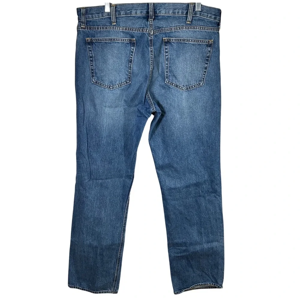 Old Navy‎ Mens Straight Fit Blue Wash Denim Jeans Size 36x34